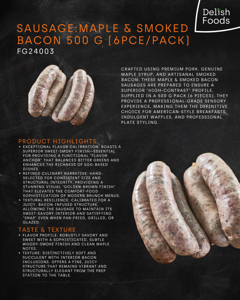 Sausage:Maple & Smoked Bacon