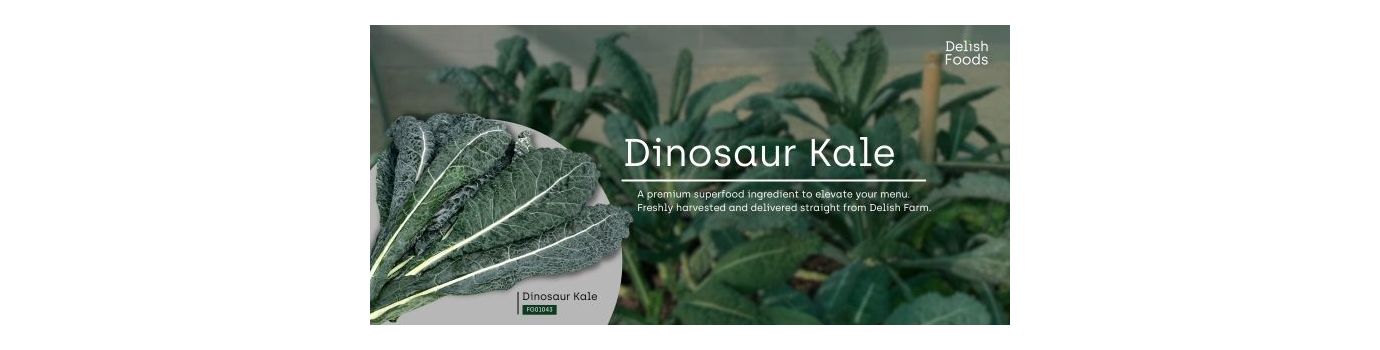 คะน้าไดโนเสาร์ (Dinosaur Kale) ซุปเปอร์ฟู้ด ยกระดับเมนูร้านอาหาร จากเดลิชฟาร์ม