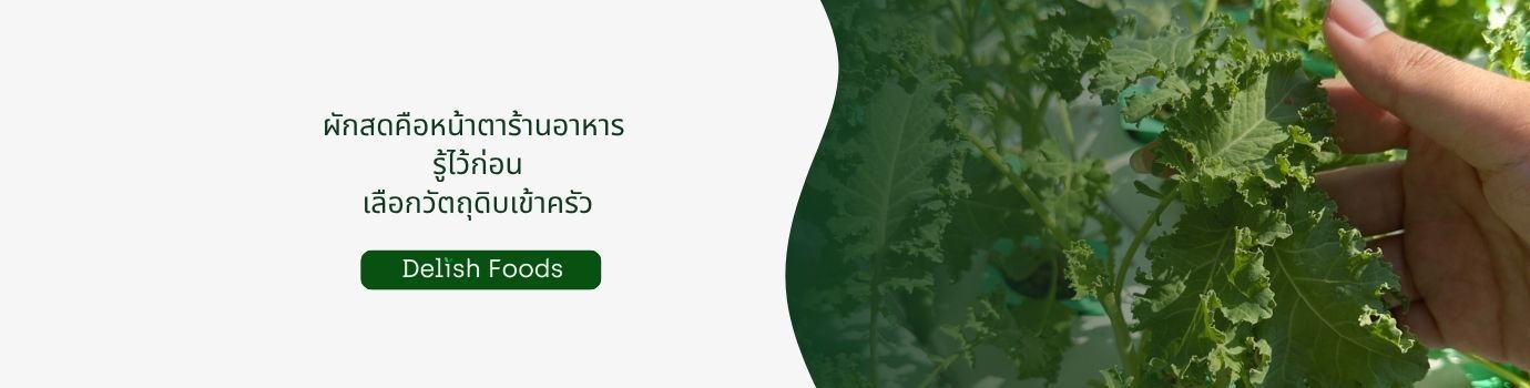 ผักสดคือหน้าตาร้านอาหาร 