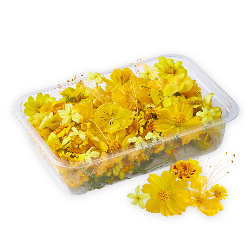 ดอกไม้ทานได้คละโทนสีเหลือง Mixed Edible Flowers (Yellow) - ไทย